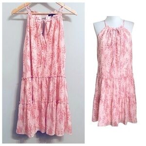 DREW x Anthropologie - Naomi Vintage Pink Flora Ruffle Dress Size M NWOT